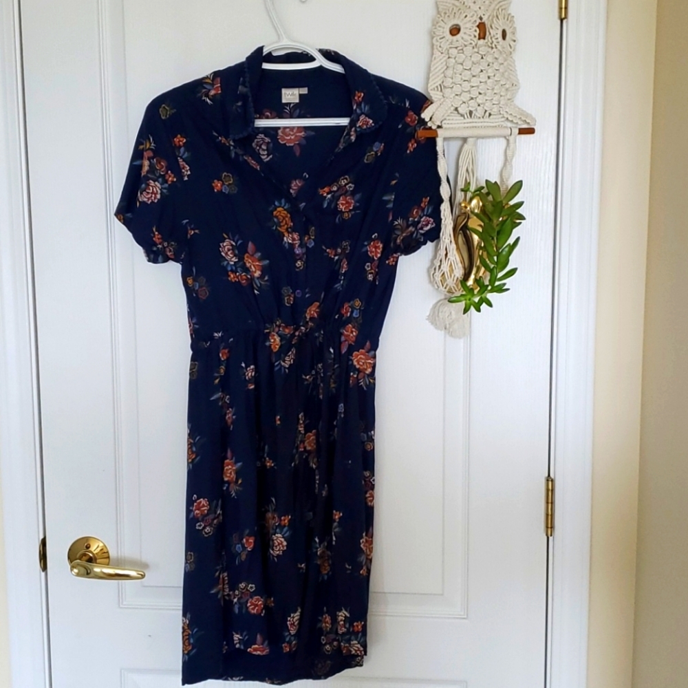 Twik midi button up dress